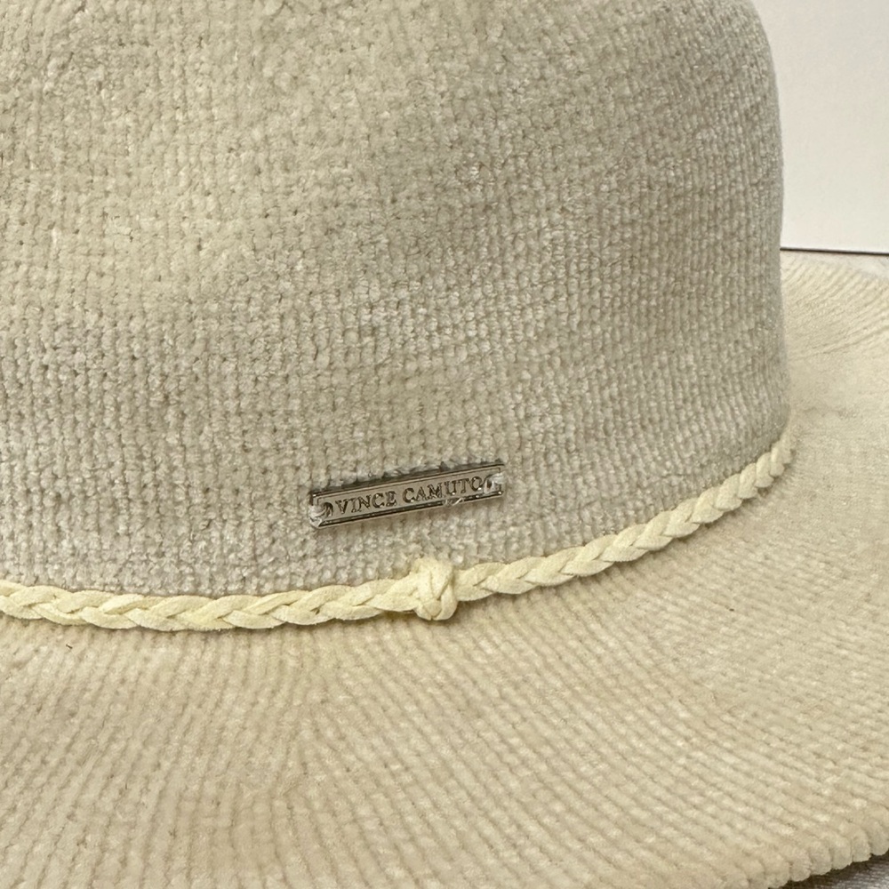 🤍 Vince Camuto Women’s White Chenille Panama Hat – One Size - Picture 3 of 9